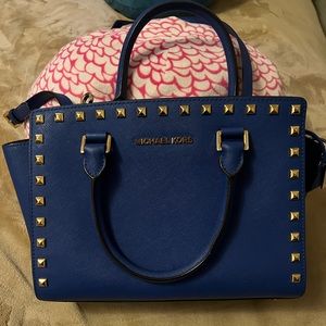 Michael kors stud satchel